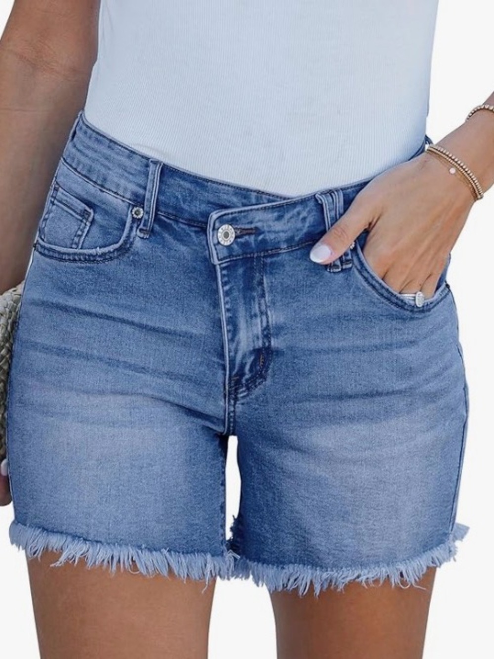 luvamia Jean Shorts for Women Size L
